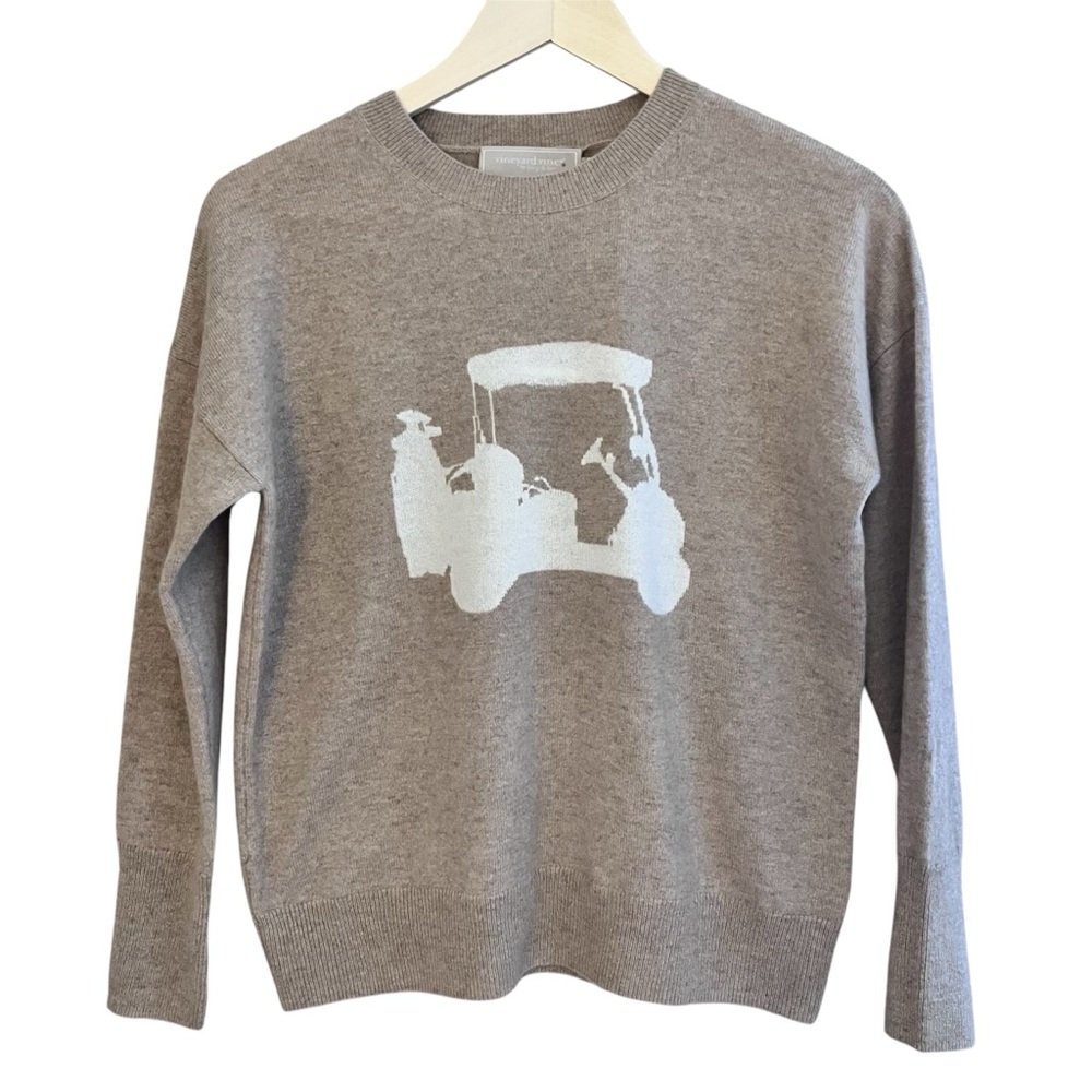 Vineyard Vines Cashmere by Shep & Ian Golf Oatmeal Heather Size XXSmall - Picture 1 of 9